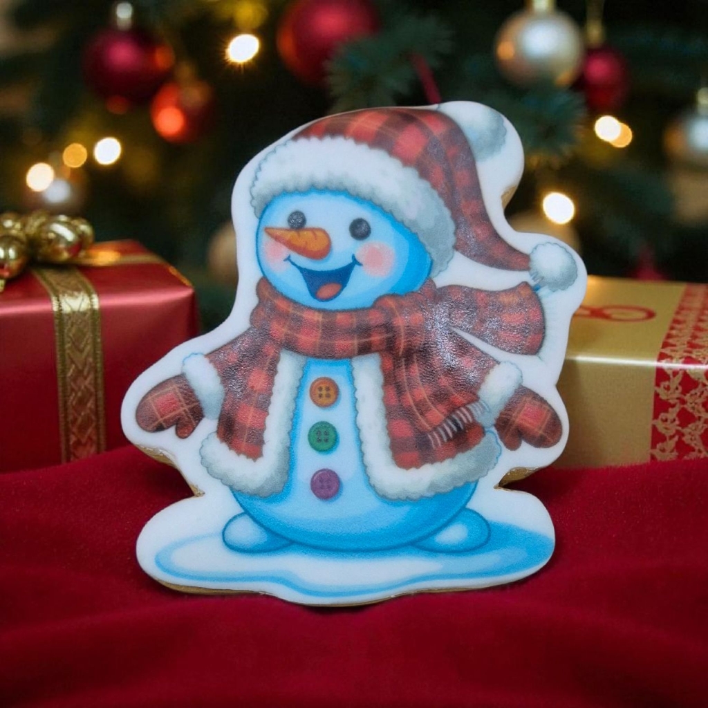 Biscuit Noël Bonhomme de neige