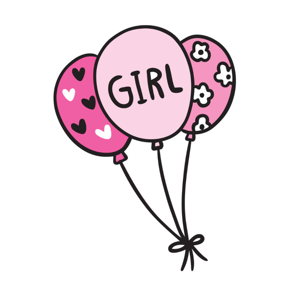 Biscuit Baby Fille Ballon