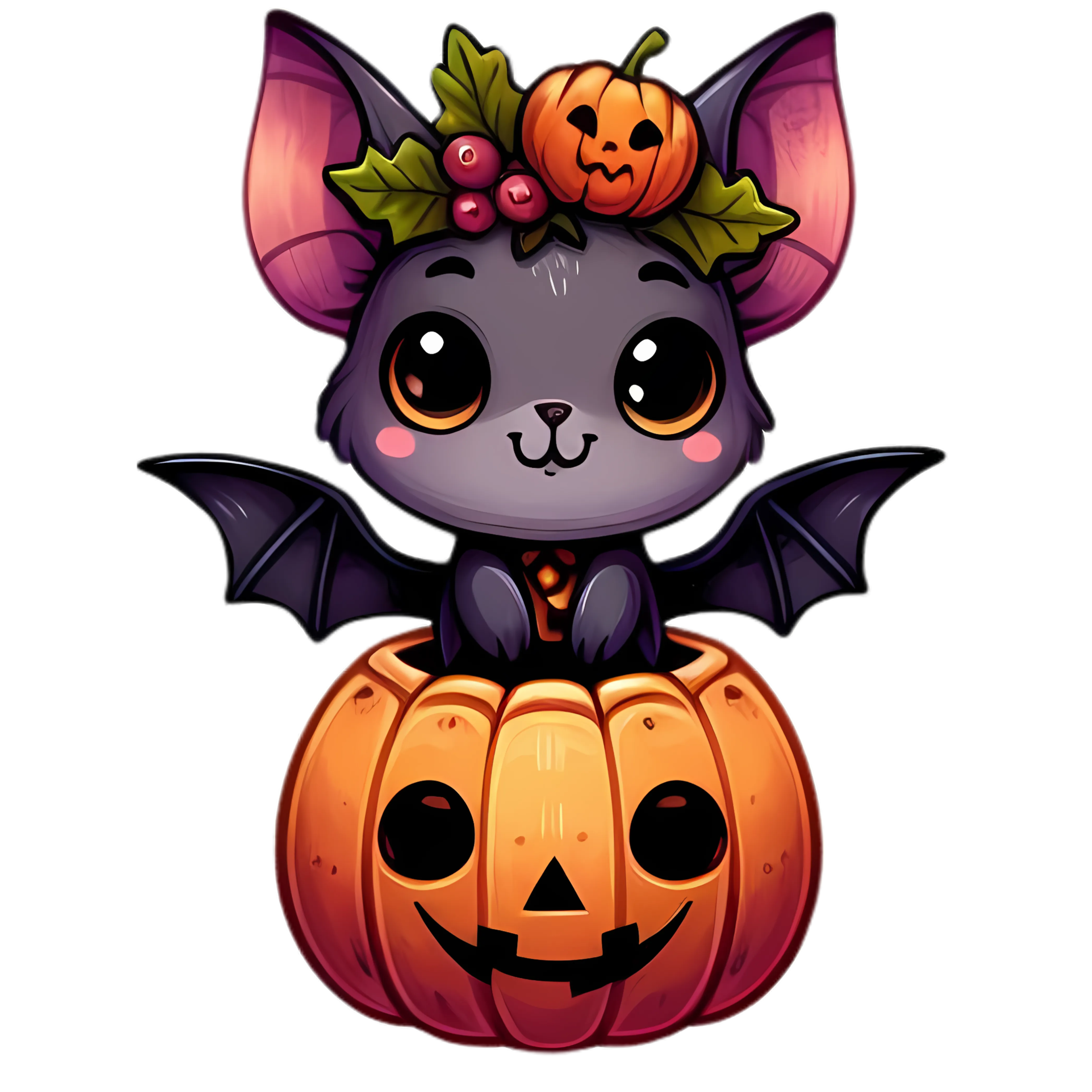 Biscuit Halloween chat vampire citrouille