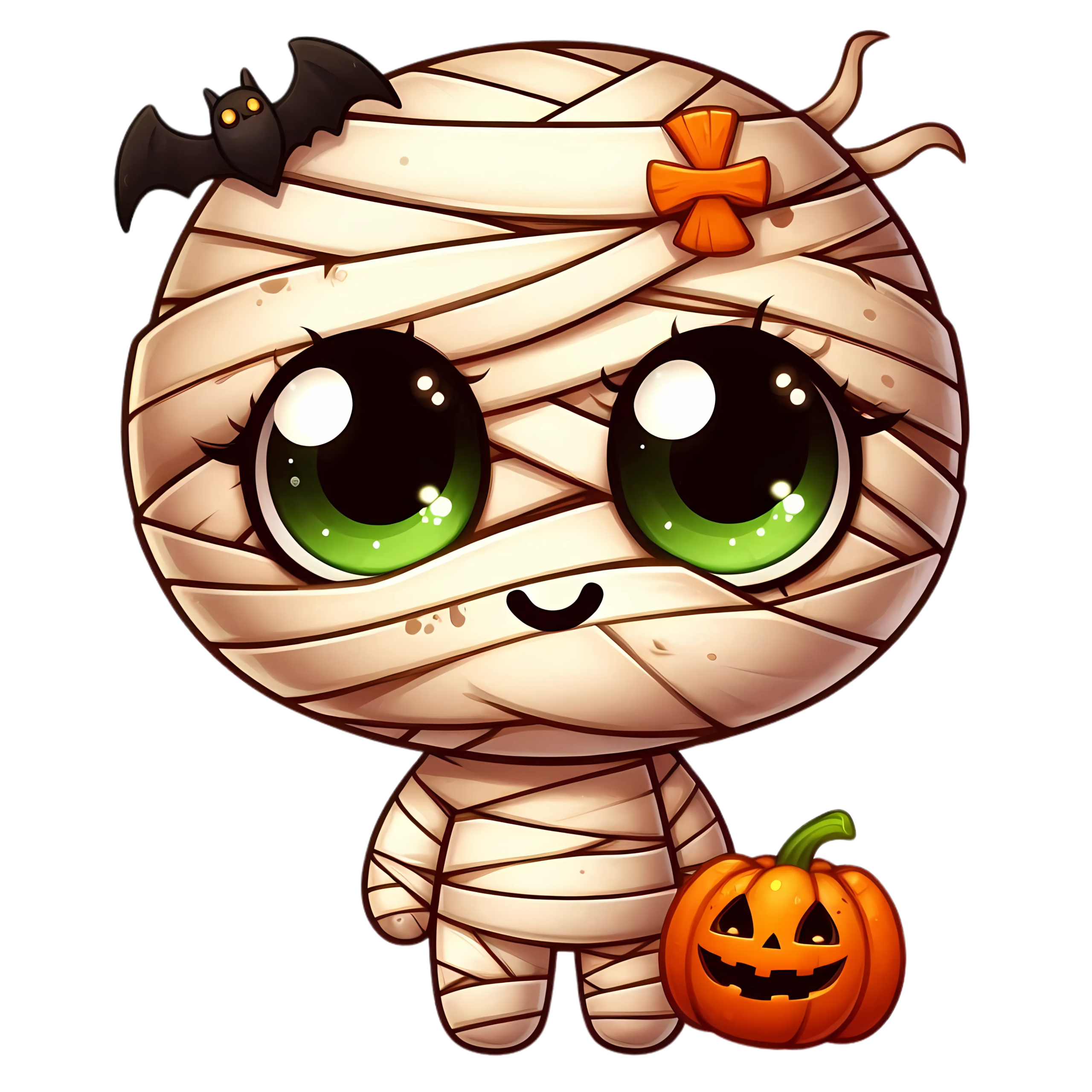 Biscuit Halloween momie citrouille