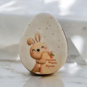 Biscuit Pâques Lapin personnalisé