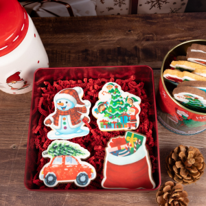 Coffret Noël 4 biscuits décorés