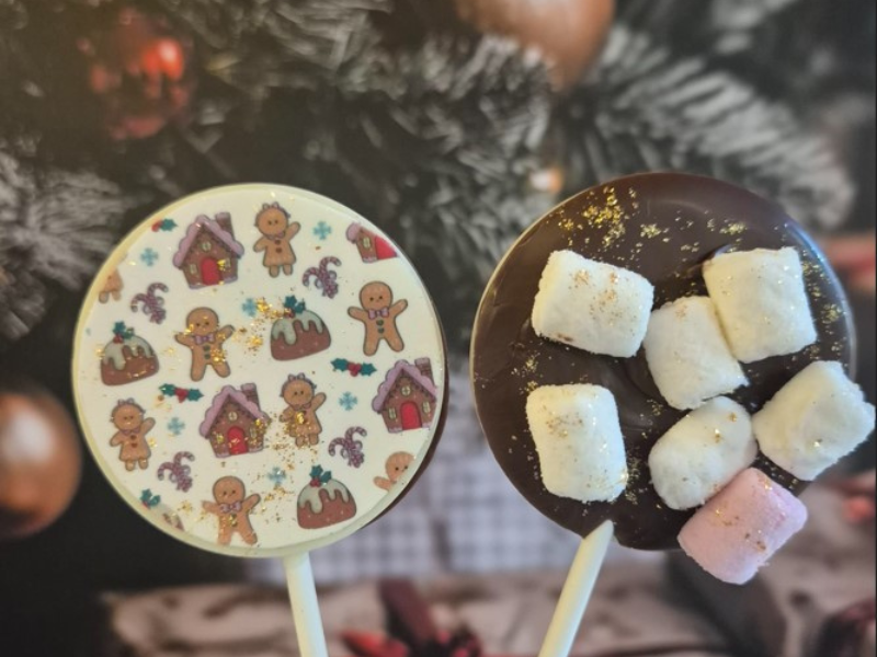 Sucettes Chocolat Guimauve Pain d'épices