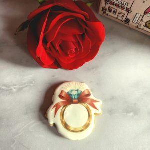 Biscuit Saint Valentin bague
