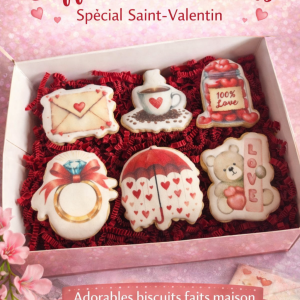 Coffret de 6 biscuits - Édition Love